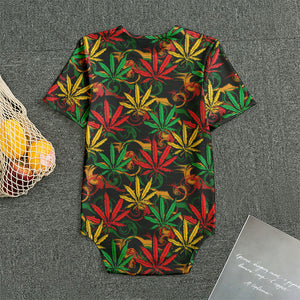 Rasta Marijuana Pattern Print Men's Bodysuit