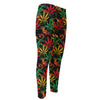 Rasta Marijuana Pattern Print Men's Compression Pants