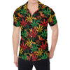 Rasta Marijuana Pattern Print Men's Shirt