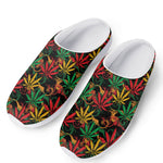 Rasta Marijuana Pattern Print Mesh Casual Shoes