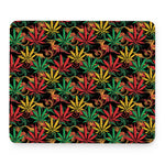 Rasta Marijuana Pattern Print Mouse Pad