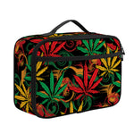 Rasta Marijuana Pattern Print Portable Lunch Bag