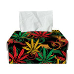 Rasta Marijuana Pattern Print Rectangle Tissue Box Cover