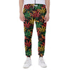 Rasta Marijuana Pattern Print Scuba Joggers