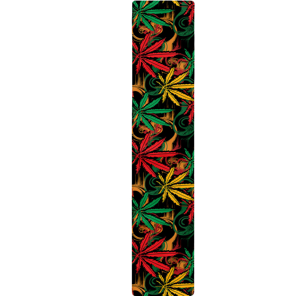 Rasta Marijuana Pattern Print Table Runner