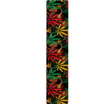 Rasta Marijuana Pattern Print Table Runner