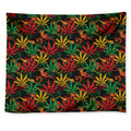 Rasta Marijuana Pattern Print Tapestry