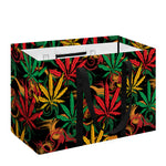 Rasta Marijuana Pattern Print Utility Tote Bag