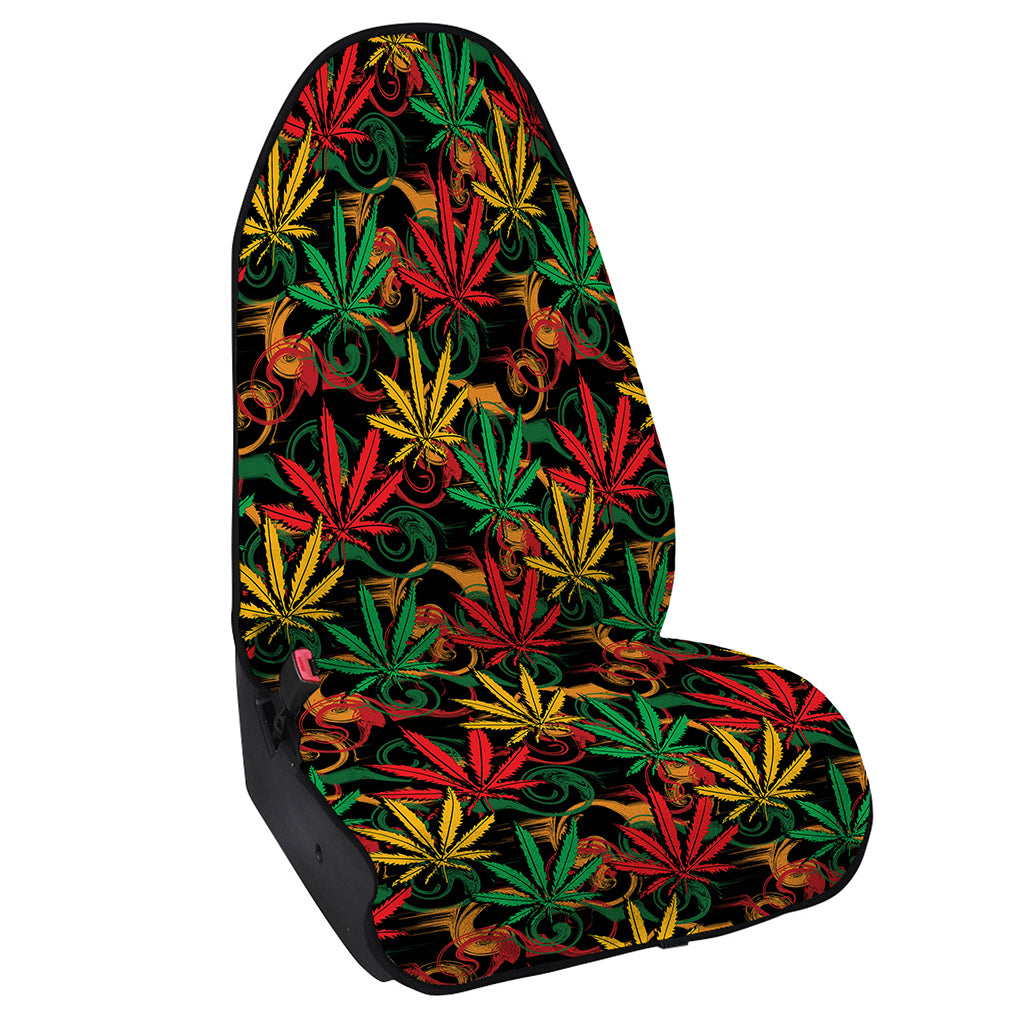 Rasta Marijuana Pattern Print Waterproof Car Seat Cover