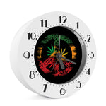 Rasta Peace Sign Print Alarm Clock