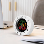 Rasta Peace Sign Print Alarm Clock