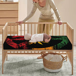 Rasta Peace Sign Print Baby Crib Sheet