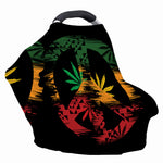 Rasta Peace Sign Print Baby Seat Cover