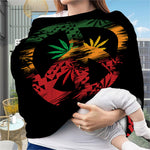 Rasta Peace Sign Print Baby Seat Cover