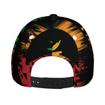 Rasta Peace Sign Print Baseball Cap