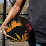 Rasta Peace Sign Print Basketball