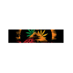 Rasta Peace Sign Print Bed Runner