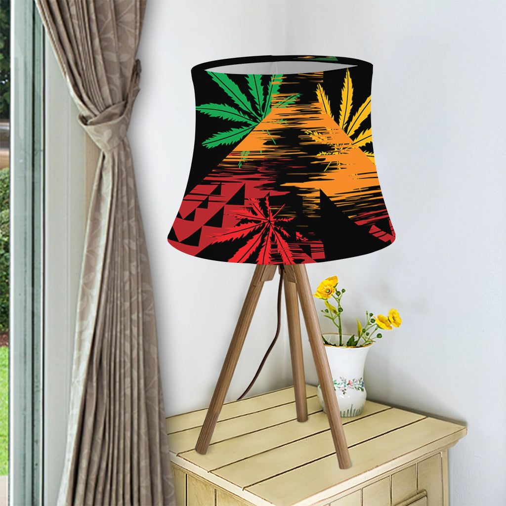 Rasta Peace Sign Print Bell Lamp Shade