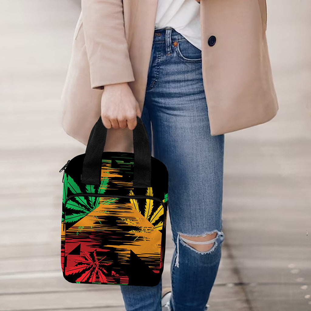 Rasta Peace Sign Print Bible Tote Bag
