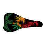 Rasta Peace Sign Print Bicycle Seat Cover