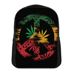 Rasta Peace Sign Print Casual Backpack