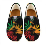 Rasta Peace Sign Print Casual Shoes