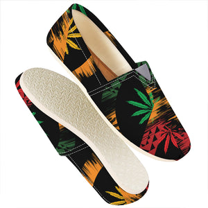 Rasta Peace Sign Print Casual Shoes