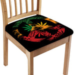 Rasta Peace Sign Print Chair Cushion Cover