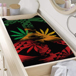 Rasta Peace Sign Print Changing Pad Cover