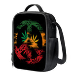 Rasta Peace Sign Print Crossbody Lunch Bag