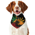 Rasta Peace Sign Print Dog Bandana