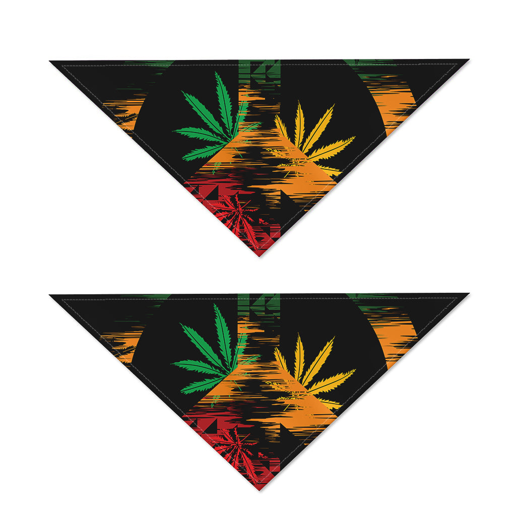 Rasta Peace Sign Print Dog Bandana