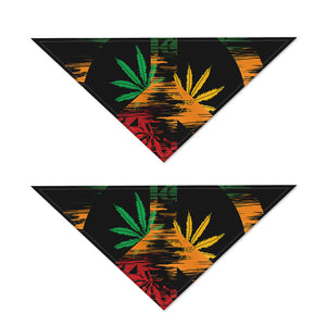 Rasta Peace Sign Print Dog Bandana