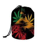 Rasta Peace Sign Print Drawstring Makeup Bag