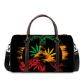 Rasta Peace Sign Print Duffel Bag