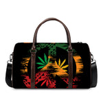 Rasta Peace Sign Print Duffle Bag