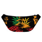 Rasta Peace Sign Print Fanny Pack
