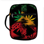 Rasta Peace Sign Print Front Pocket Bible Bag