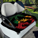 Rasta Peace Sign Print Golf Cart Seat Cover