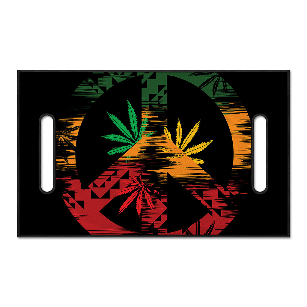 Rasta Peace Sign Print Golf Cart Seat Cover