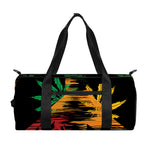 Rasta Peace Sign Print Gym Bag