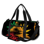 Rasta Peace Sign Print Gym Bag