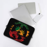 Rasta Peace Sign Print Laptop Sleeve