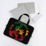 Rasta Peace Sign Print Laptop Sleeve With Handle