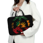 Rasta Peace Sign Print Laptop Sleeve With Handle