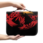 Rasta Peace Sign Print Leather Bible Cover