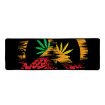 Rasta Peace Sign Print Long Kitchen Mat
