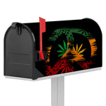Rasta Peace Sign Print Mailbox Cover