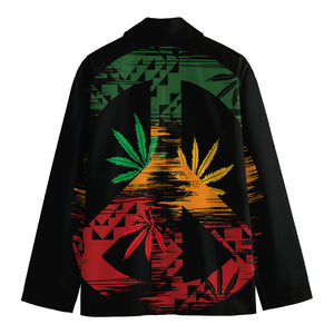 Rasta Peace Sign Print Men's Blazer