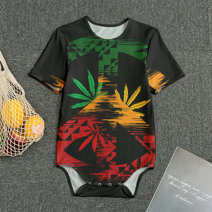 Rasta Peace Sign Print Men's Bodysuit